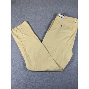 NWT Beretta Men's Dress Pants Pleated Unhemmed‎ 38 Khaki Made In USA Trousers
